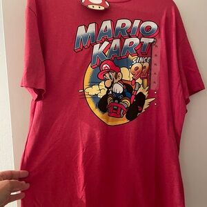 NWT Red Mario Kart Graphic T-Shirt